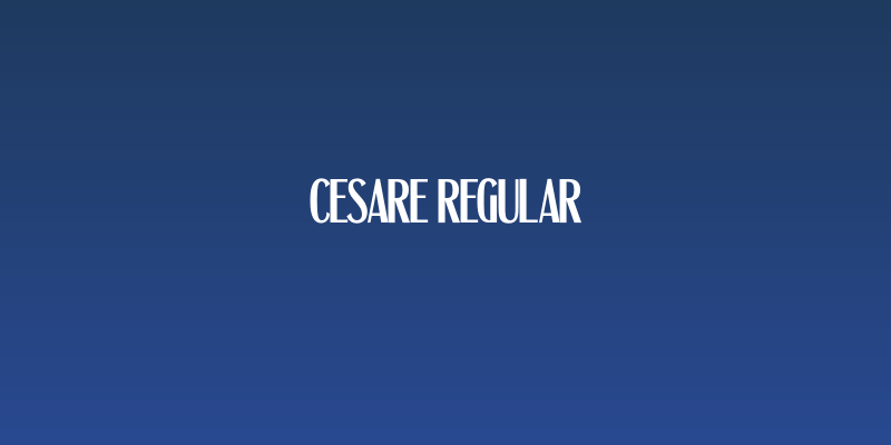 Cesare Regular Social Header