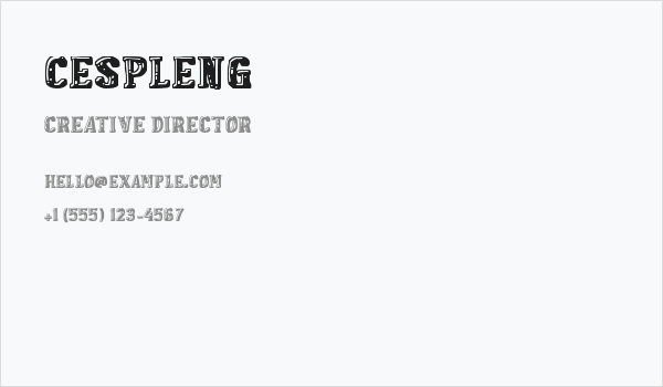 Cespleng Business Card