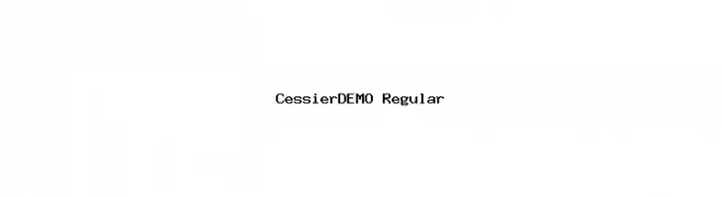 CessierDEMO Regular خط