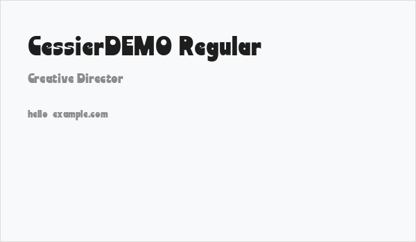 CessierDEMO Regular Business Card