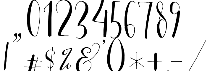 CestLaIsabellyAlt Font OTHER CHARS