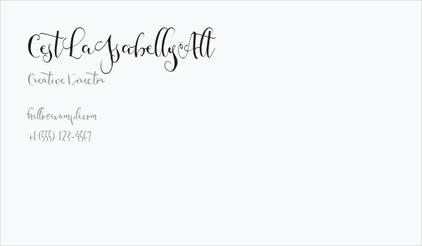 CestLaIsabellyAlt Business Card