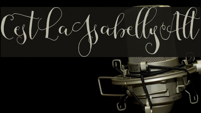 CestLaIsabellyAlt Font examples