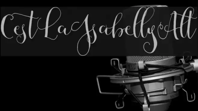 CestLaIsabellyAlt Font examples