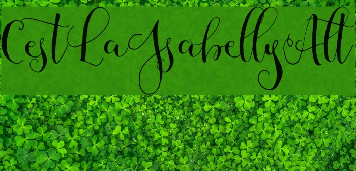CestLaIsabellyAlt Font examples