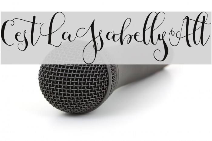 CestLaIsabellyAlt Font examples