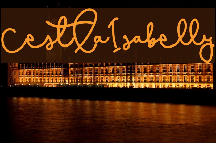 CestLaIsabelly Font examples