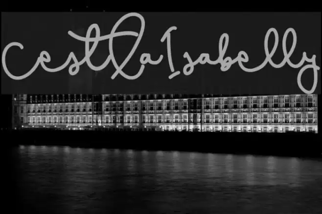 CestLaIsabelly Font examples