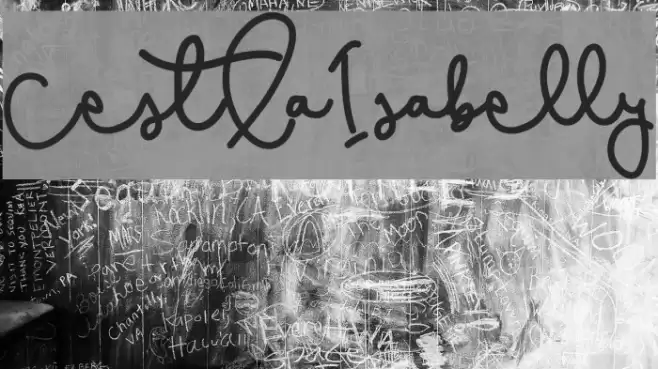 CestLaIsabelly Font examples