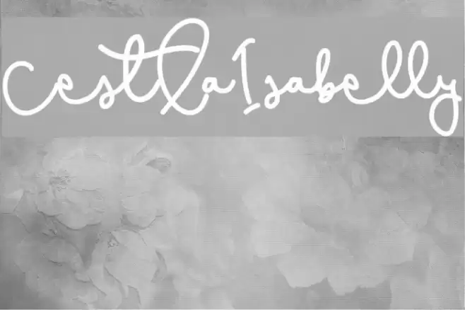 CestLaIsabelly Font examples