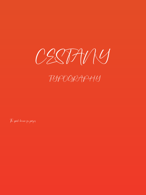 Cestany Poster