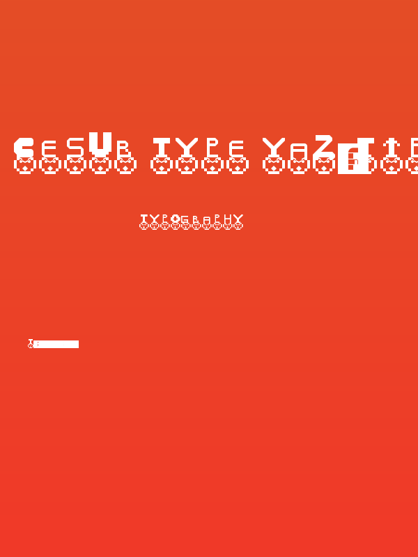 Cesur Type Yaz1 Tipi Regular Poster