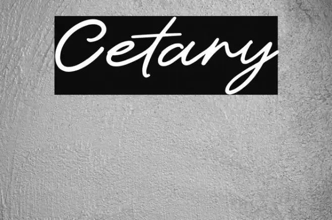 Cetary Font examples