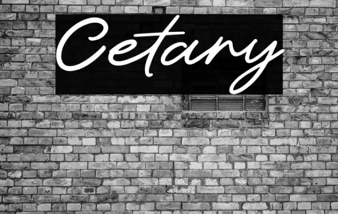 Cetary Font examples