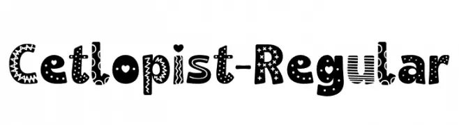 Cetlopist-Regular  Free Fonts Download