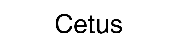 Cetus Font