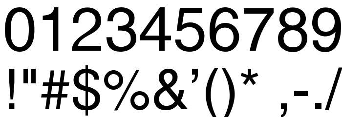Cetus Font OTHER CHARS