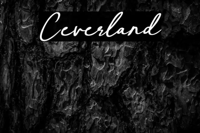 Ceverland Font examples