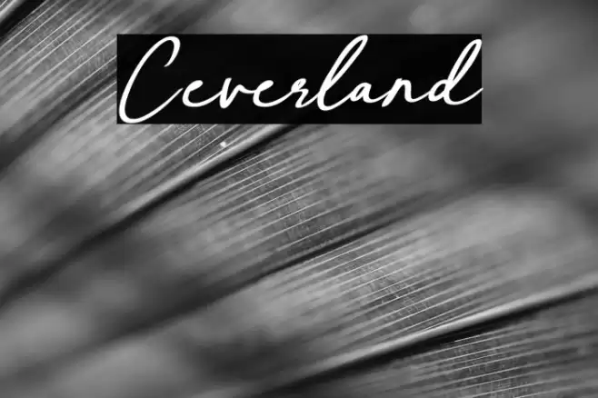 Ceverland Font examples