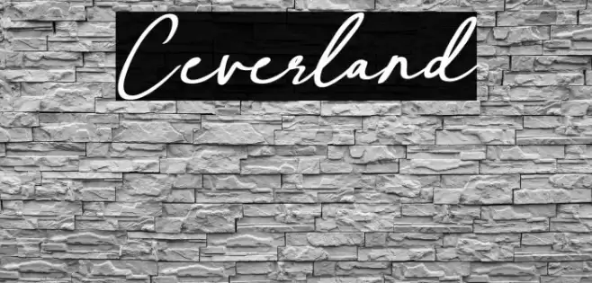Ceverland Font examples