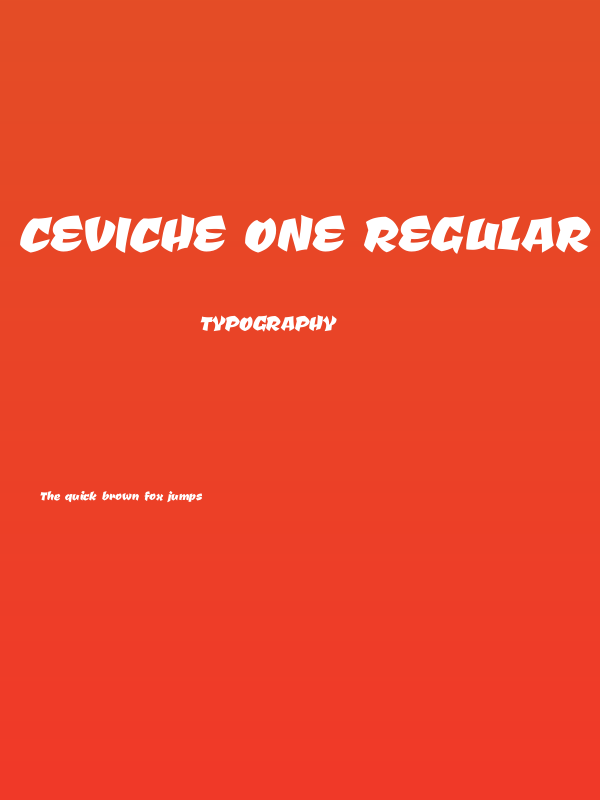 Ceviche One Regular Poster