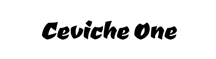 Ceviche One  Скачать бесплатные шрифты