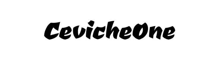 Ceviche One  les polices de caractères gratuit tlcharger