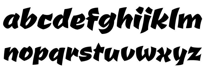 Ceviche One Font LOWERCASE