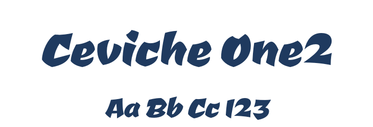 Ceviche One2 Font Preview