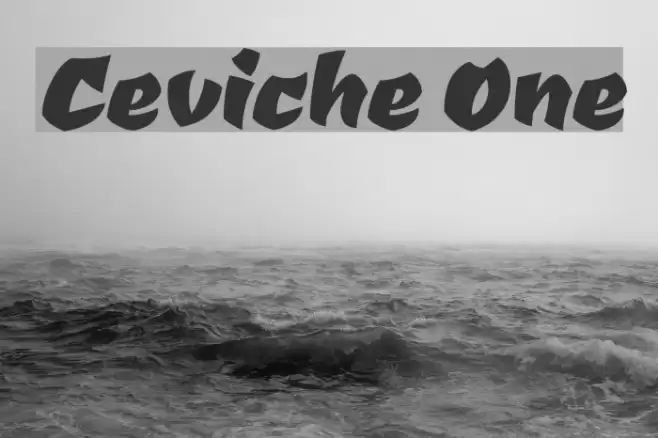 Ceviche One フォント examples