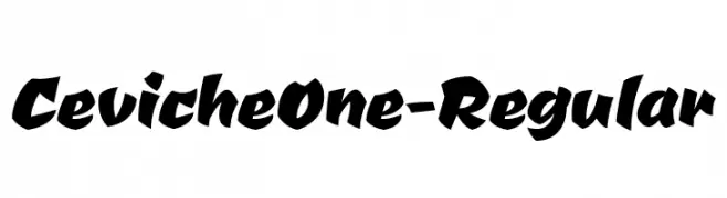 CevicheOne-Regular  Fuentes Gratis Descargar