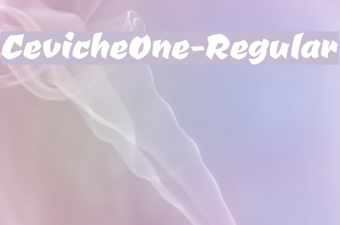 CevicheOne-Regular Font examples