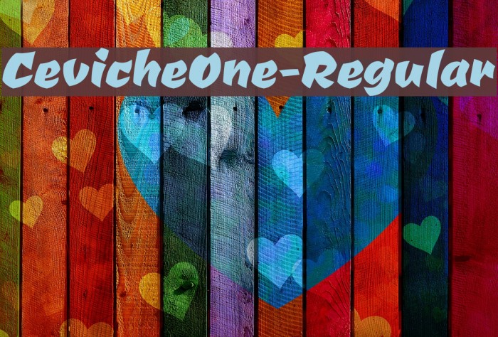 CevicheOne-Regular Font examples