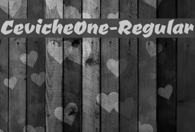 CevicheOne-Regular Schriftart examples