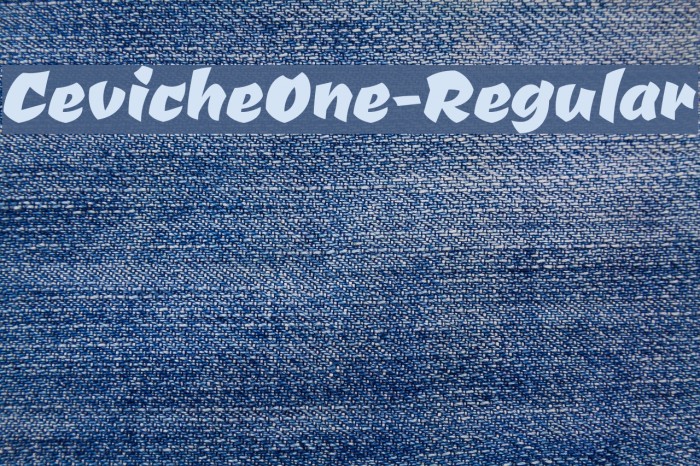 CevicheOne-Regular Font examples