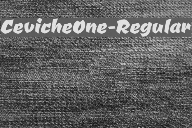 CevicheOne-Regular Schriftart examples