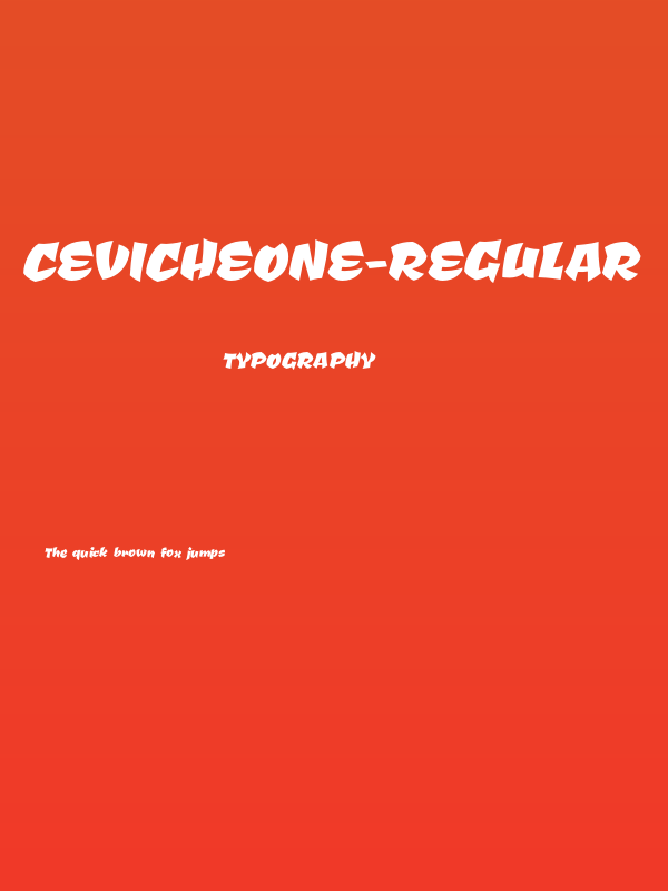 CevicheOne-Regular Poster