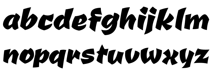 CevicheOne-Regular Font LOWERCASE