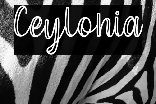 Ceylonia Font examples