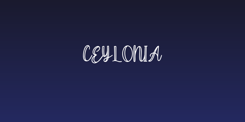 Ceylonia Social Header