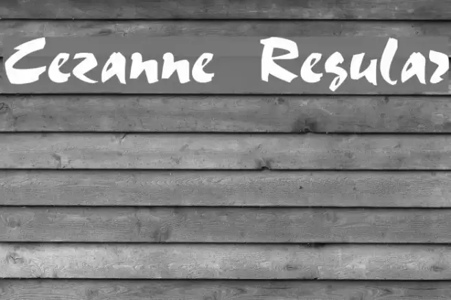 Cezanne Regular Font examples