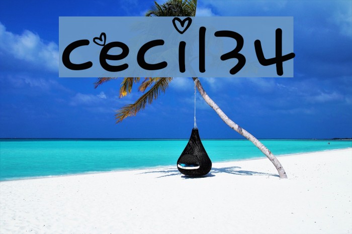 cecil34 Font examples
