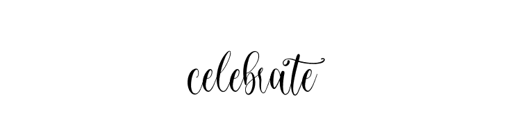 Celebrate Font