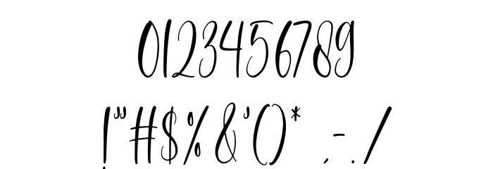celebrate Font OTHER CHARS