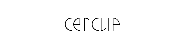 cerclip  font caratteri gratis