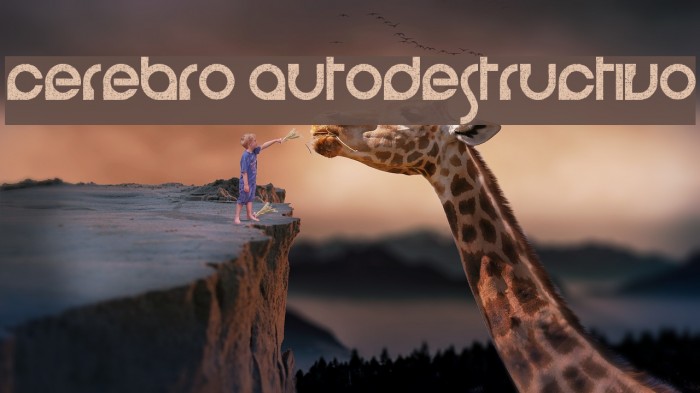 cerebro autodestructivo Font examples
