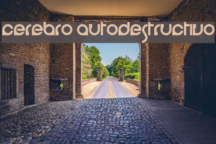 cerebro autodestructivo Font examples