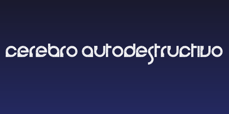 cerebro autodestructivo Social Header