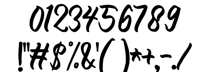certain Bold Font OTHER CHARS