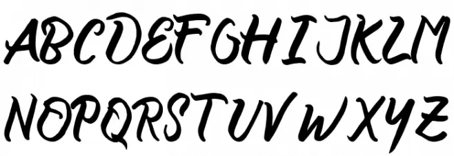 certain Bold 字体 大写